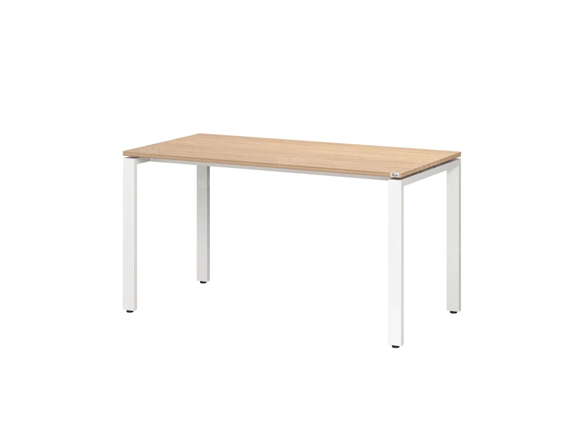 Стол прямой на П-образных опорах 1800x600x750 RM001-18x6 Вяз Швейцарский светлый/Белый