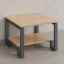 Журнальный стол с полкой 1200x600x550 RM181-12x6 Вяз Швейцарский светлый/Серый