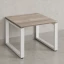 Журнальный стол с полкой 600x700x550 RM182-6x7 Дуб Маувелла/Белый