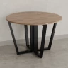 Круглый стол на U-образных опорах 1300x1300x750 RM188-13x13 Дуб Юстус/Черный