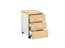 Тумба мобильная, 3 ящика 400x500x600 RM120-40x50 Вяз Швейцарский светлый/Белый