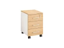 Тумба мобильная, 3 ящика 400x500x600 RM120-40x50 Вяз Швейцарский светлый/Белый