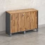 Низкий шкаф-купе 1200x420x850 RM124-120x42 Дуб Юстус/Серый