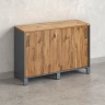 Низкий шкаф-купе 1200x420x850 RM124-120x42 Дуб Юстус/Серый