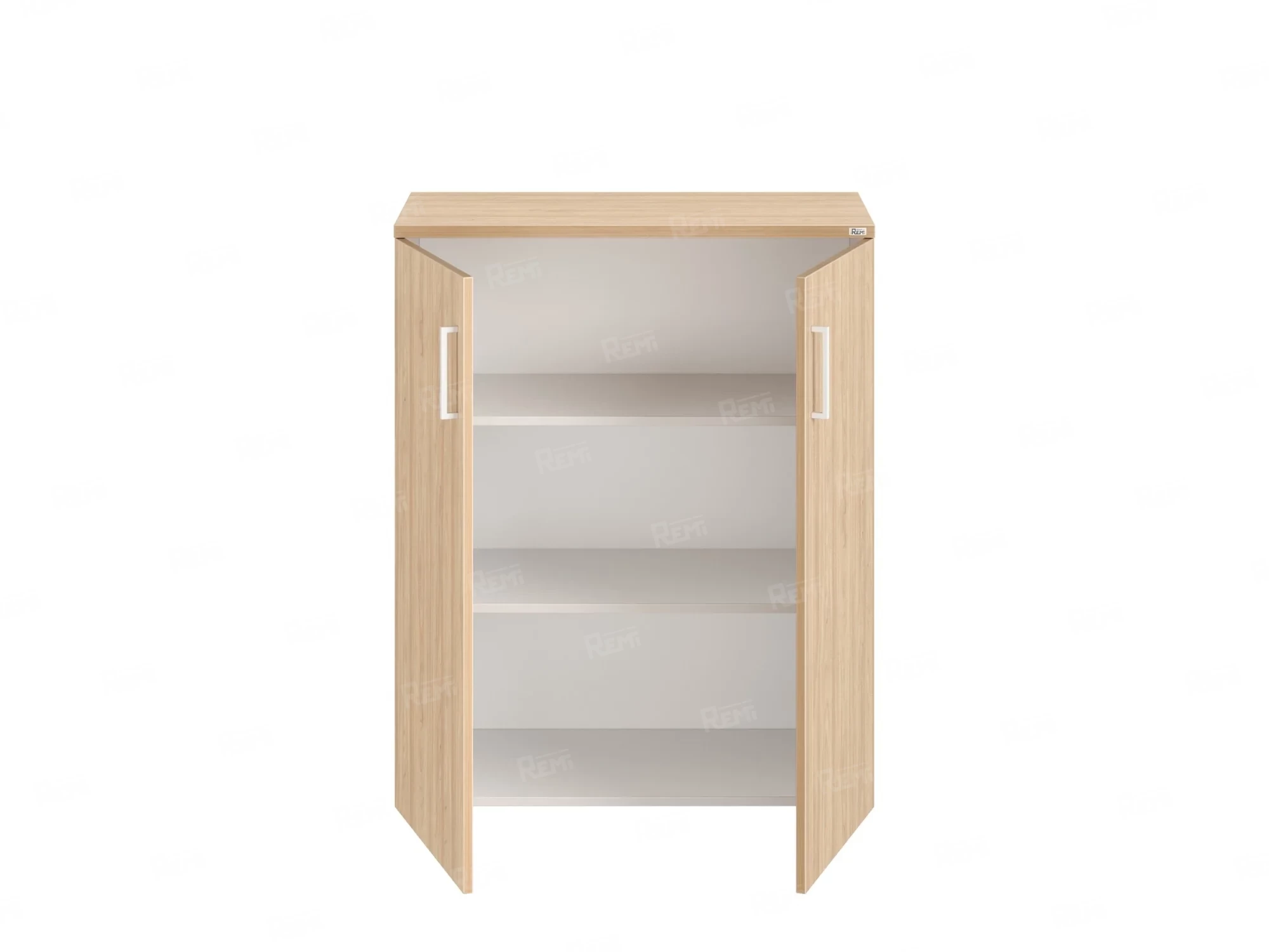 Шкаф распашной, регулируемые опоры, 3 уровня 900x420x1100 RM150-90x42 Вяз Швейцарский светлый/Белый
