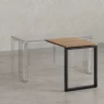 Брифинг прямой, с парящей столешнецей, на О-образном каркасе 1600x600x750 RM072-16x6 Юстус/Черный