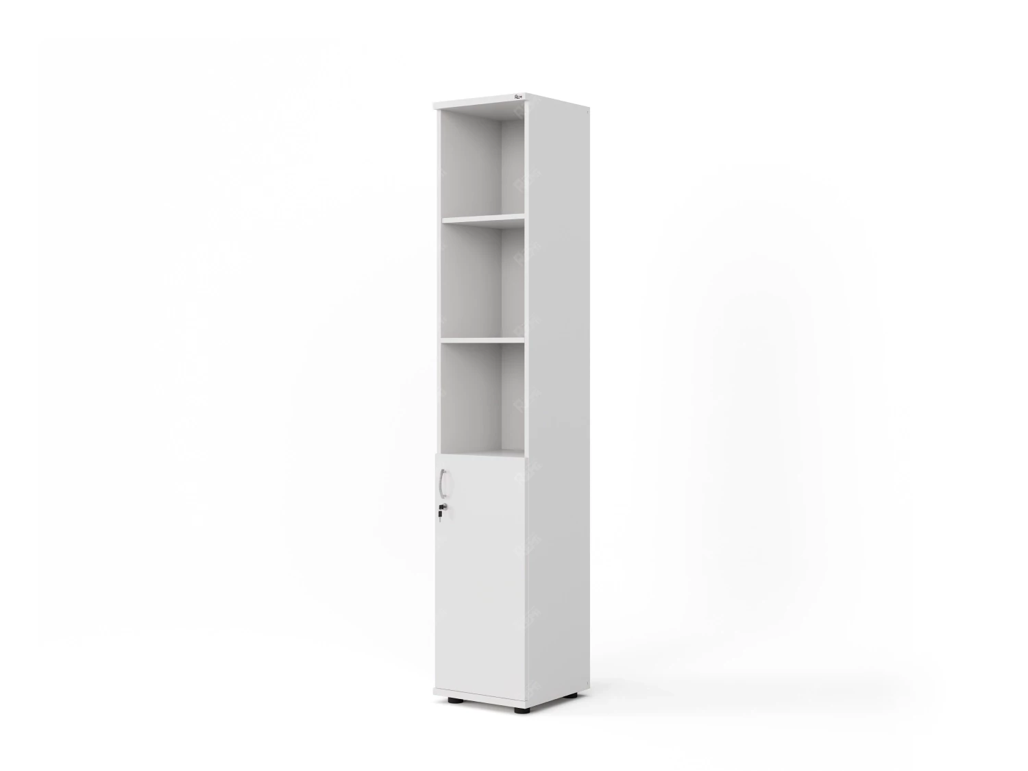 Шкаф комбинированный RLG031 350х350х1830 Белый, Серия ЛАЙТ | LIGHT