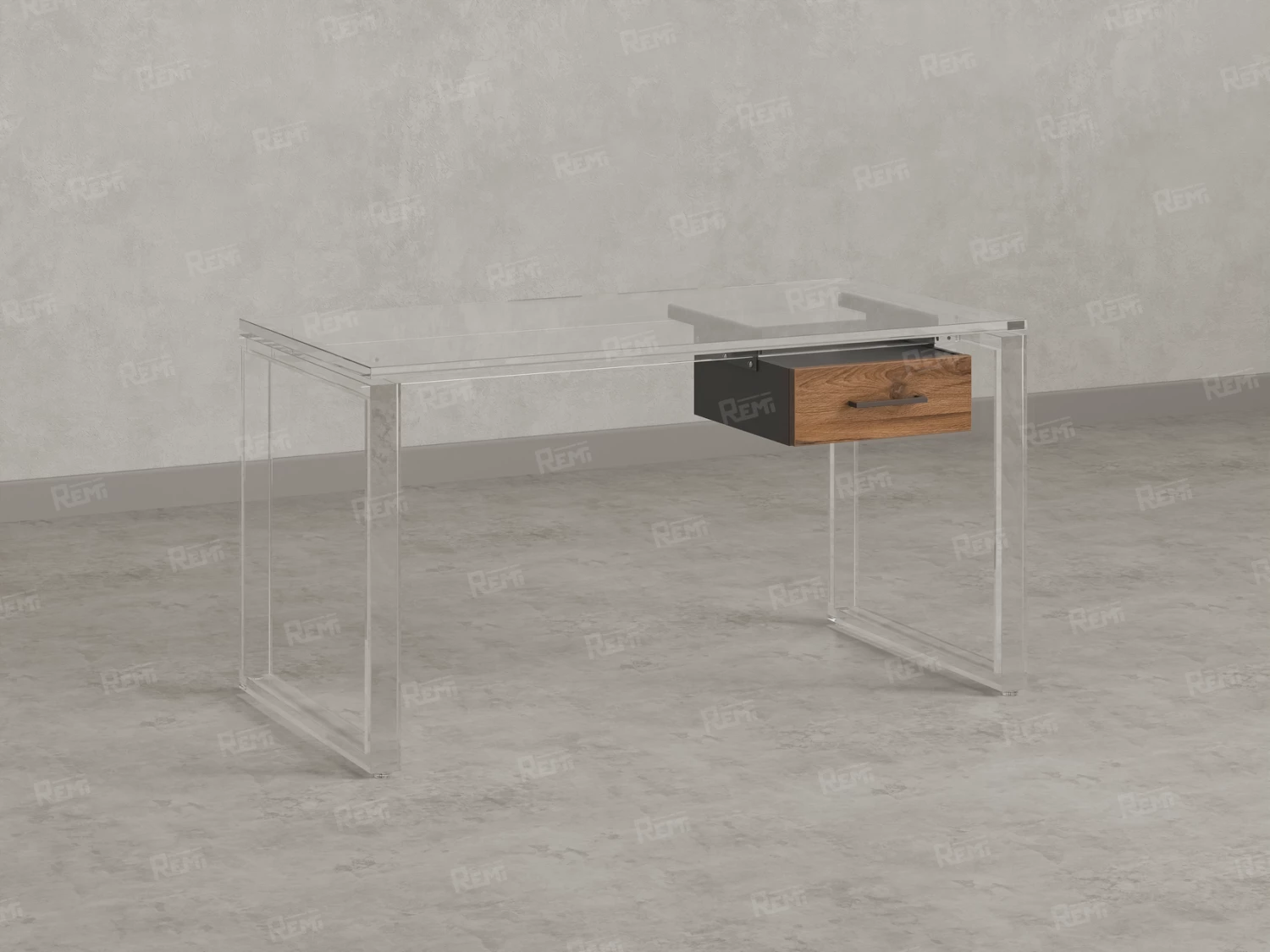 Тумба подвесная, один ящик 400x452x150 RM200-16х7 Юстус/Серый