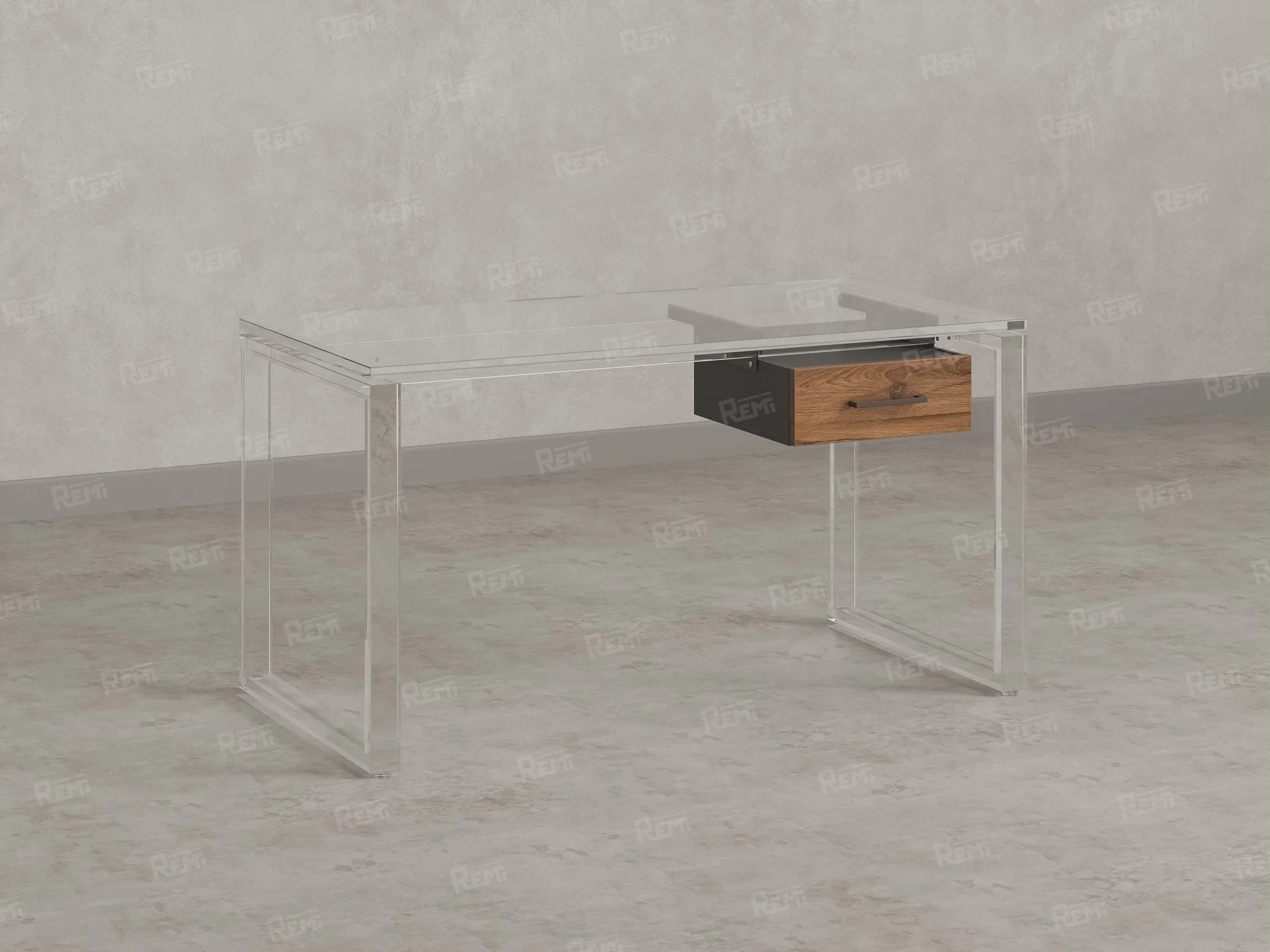 Тумба подвесная, один ящик 400x452x150 RM200-16х7 Юстус/Серый