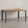 Стол угловой, П-опора, правый 1400x800/1000x750, RM052-14x8-10 Дуб Юстус/Серый