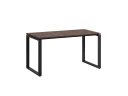 Стол прямой на O-образных опорах 1600x600x750 RM002-16x6 Дуб Апрельский шоколад/Черный