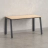 Стол прямой на Л-образных опорах 1800x800x750 RM004-18x8 Вяз Швейцарский светлый/Серый