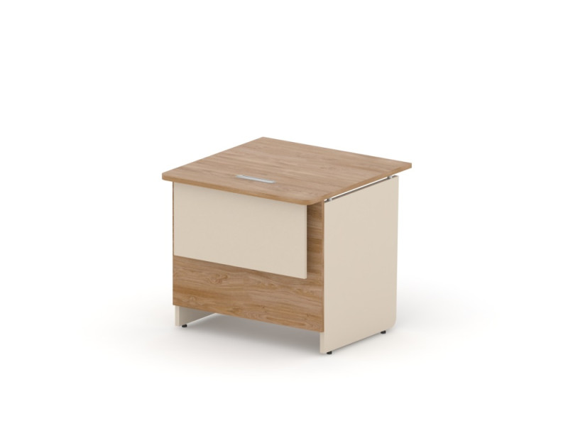 Стойка прямая RAC123 низкая 80x80x73,2см Акация Шеффилд/Кашемир, Серия Аккорд | Accord