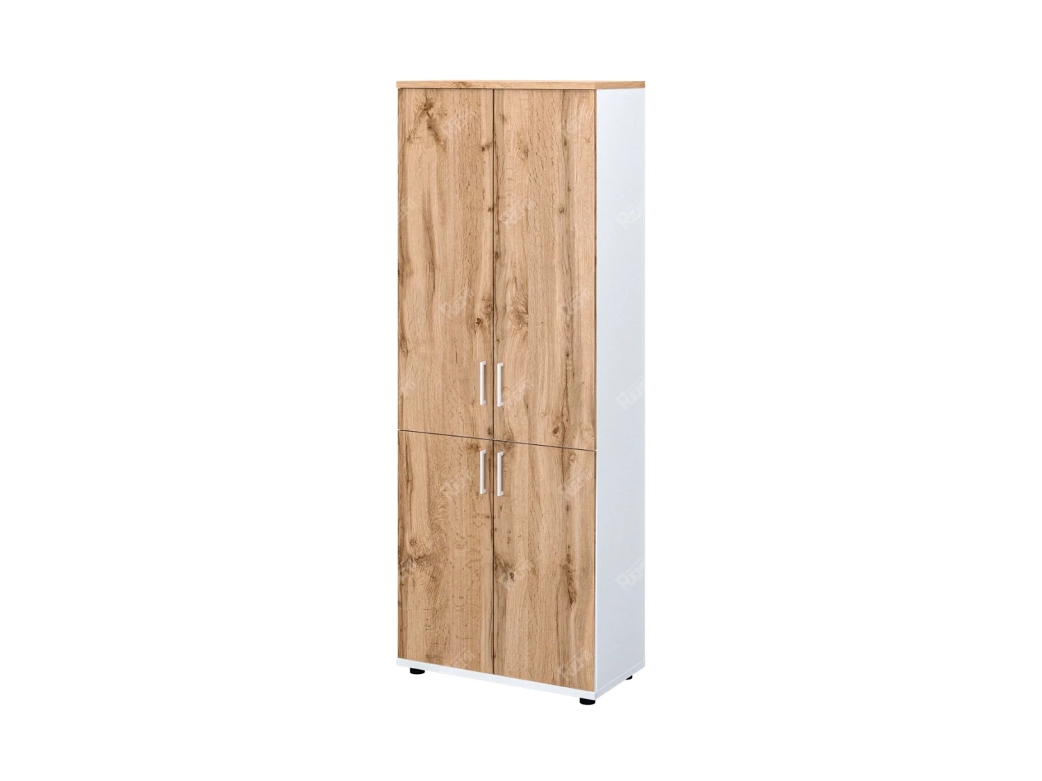 Шкаф закрытый 730x380x1966 RTD055 Вотан/Белый. Серия Тандем / Tandem. Серия Тандем / Tandem