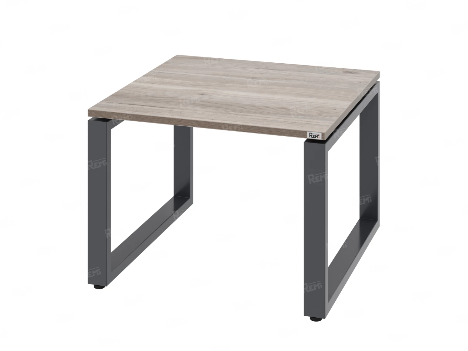 Журнальный стол с полкой 600x700x550 RM182-6x7 Дуб Маувелла/Серый