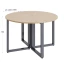 Круглый стол на О-образных опорах 1200x1200x750 RM187-12x12 Дуб Маувелла/Серый