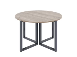 Круглый стол на О-образных опорах 1200x1200x750 RM187-12x12 Дуб Маувелла/Серый