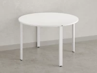 Круглый стол на П-образных опорах 1800x1800x750 RM186-18x18 Белый/Белый