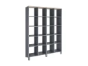 Стеллаж, 20 ячеек 1500х370х1980 RM144-150x37 Дуб Маувелла/Серый