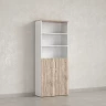 Шкаф комбинированный, регулируемые опоры, 6 уровней 900x420x2100 RM155-90x41 Дуб Маувелла/Белый
