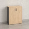 Шкаф распашной, регулируемые опоры, 3 уровня 900x420x1100 RM150-90x42 Вяз Швейцарский светлый/Серый