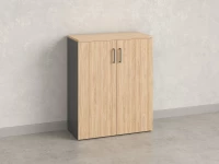 Шкаф распашной, регулируемые опоры, 3 уровня 900x420x1100 RM150-90x42 Вяз Швейцарский светлый/Серый