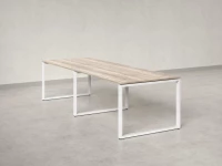 Cтол для переговоров, на О-обазном каркасе 2200x1400x750 RM081-220x140 Дуб Маувелла/Белый