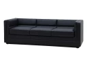 Диван Адониа на 3 места цвет Черный