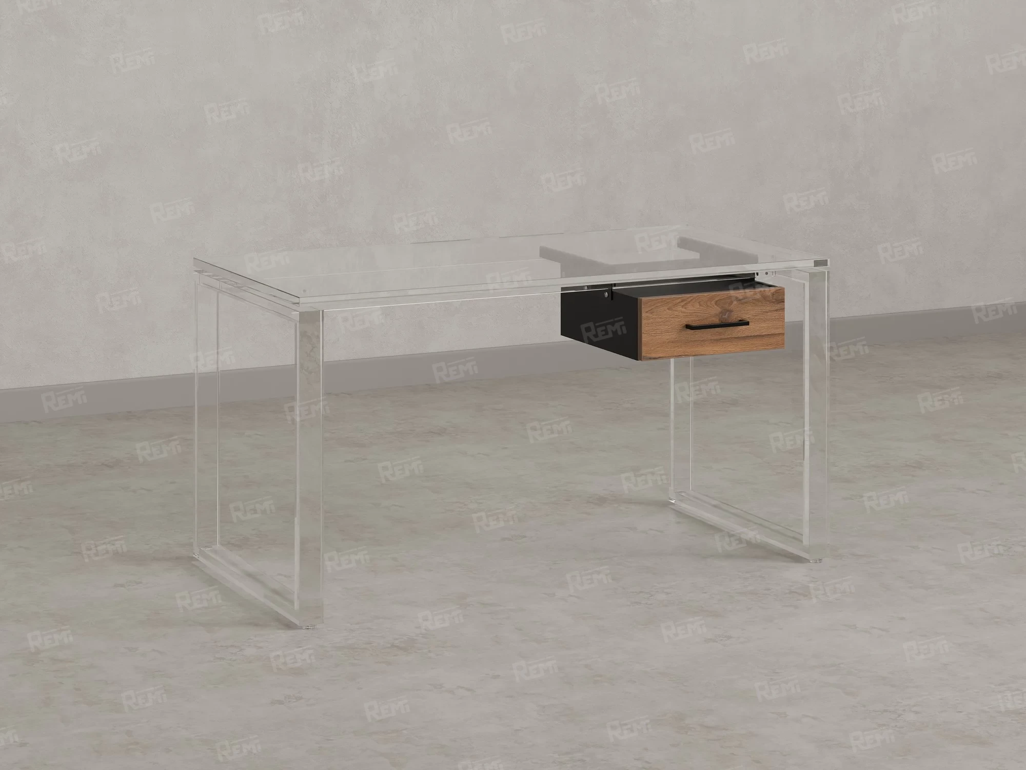 Тумба подвесная, один ящик 400x452x150 RM200-16х7 Юстус/Черный