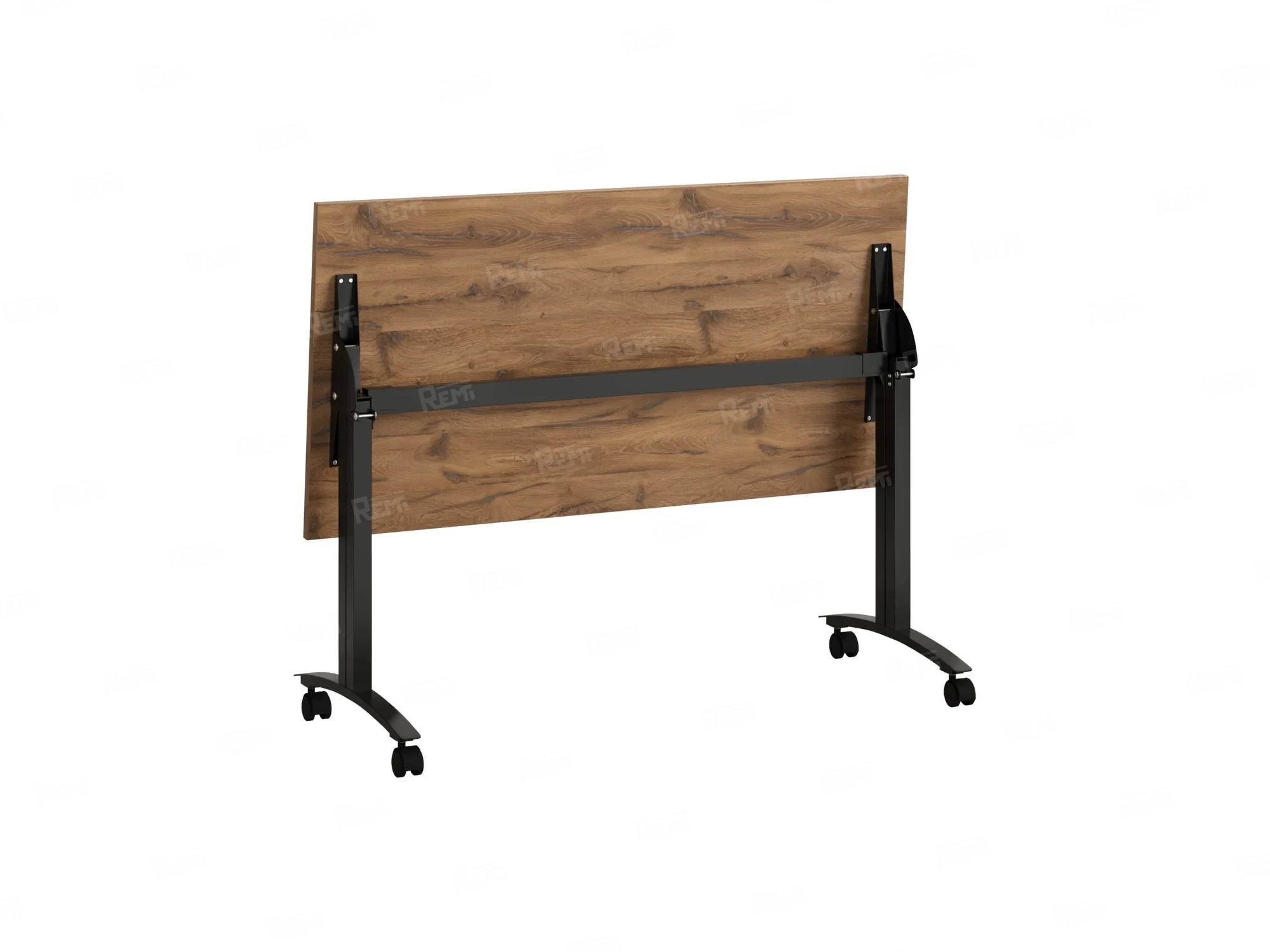 Стол складной, мобильный 1000x600x750 RM011-10x6 Дуб Юстус/Черный