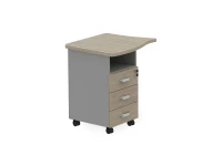 BRL RB090-77х67L Тумба приставная левая 770х670х740 Шорвуд/Серый вулканический