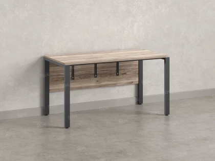 Стол прямой на П-образных опорах, экран ЛДСП 1200x700x750 RM005-12x7 Дуб Маувелла/Серый