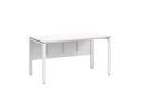 Стол прямой, П-опоры, экран ЛДСП,парящая стол-ца 2000x600x750 RM007-20x6 Белый/Белый