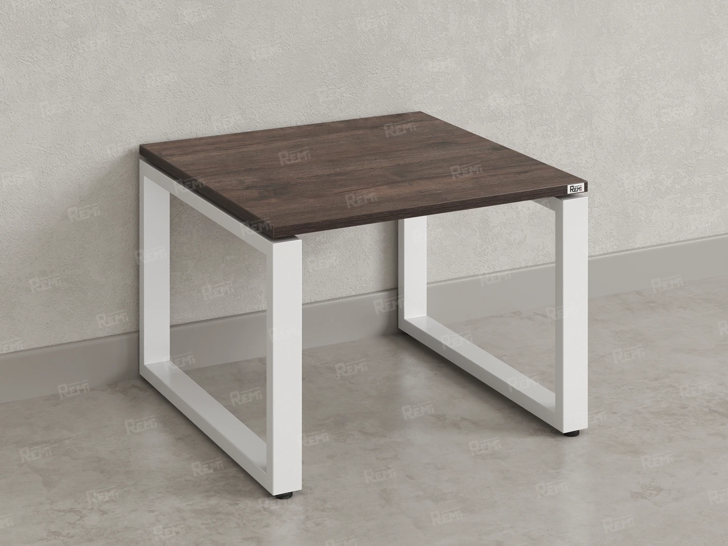 Журнальный стол с полкой 900x700x550 RM182-9x7 Дуб Апрельский шоколад/Белый