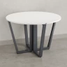 Круглый стол на U-образных опорах 1400x1400x750 RM188-14x14 Белый/Серый