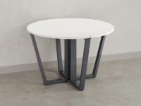 Круглый стол на U-образных опорах 1400x1400x750 RM188-14x14 Белый/Серый