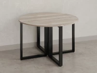 Круглый стол на О-образных опорах 1200x1200x750 RM187-12x12 Дуб Маувелла/Черный