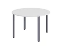Круглый стол на П-образных опорах 1800x1800x750 RM186-18x18 Белый/Серый