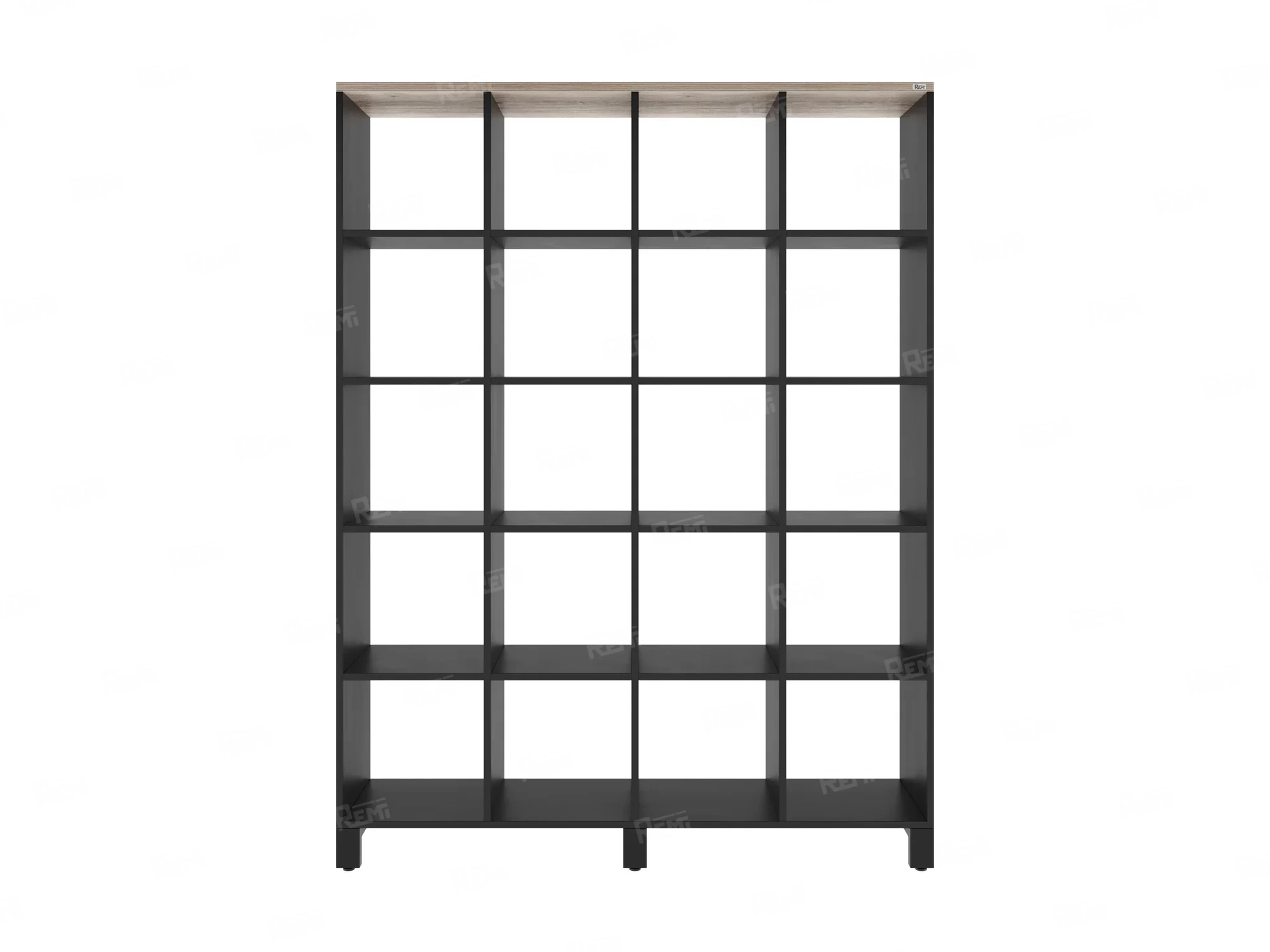 Стеллаж, 20 ячеек 1500х370х1980 RM144-150x37 Дуб Маувелла/Черный