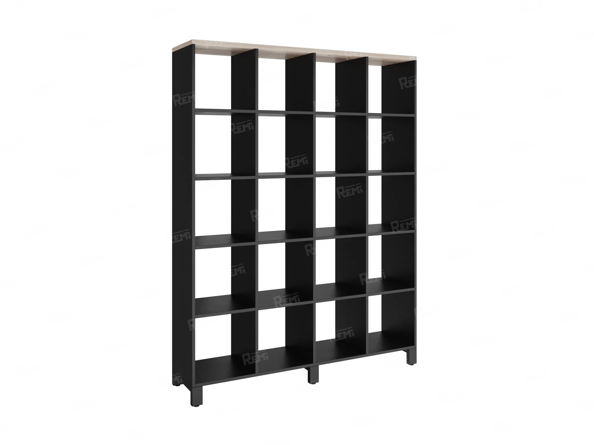 Стеллаж, 20 ячеек 1500х370х1980 RM144-150x37 Дуб Маувелла/Черный