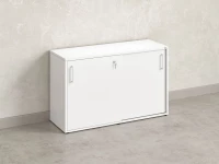 Низкий шкаф-купе на регулируемых опорах 1200x420x750 RM125-120x42 Белый/Белый