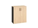 Шкаф распашной, регулируемые опоры, 3 уровня 900x420x1100 RM150-90x42 Вяз Швейцарский светлый/Черный