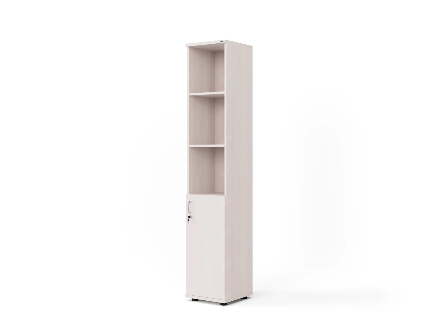 Шкаф комбинированный RLG031 350х350х1830 Дуб Молочный, Серия ЛАЙТ | LIGHT