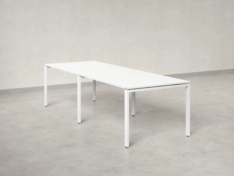 Cтол для переговоров, на П-образном каркасе 2200x1250x750 RM080-220x125 Белый/Белый