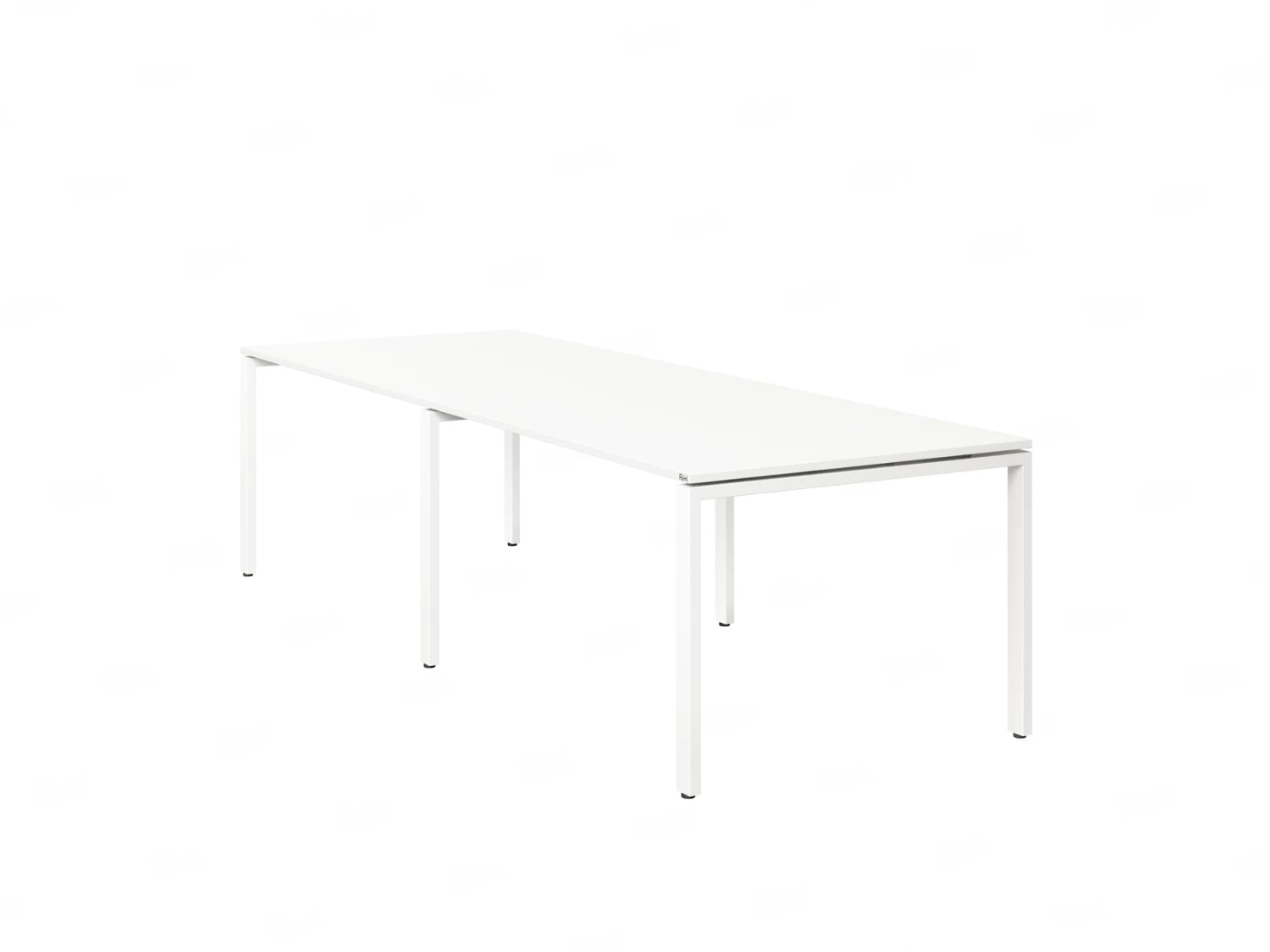 Cтол для переговоров, на П-образном каркасе 2500x1200x750 RM080-250x120 Белый/Белый
