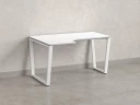 Стол угловой, U-опора, левый 1400x900/1200x750, RM051-14x9-12 Белый/Белый