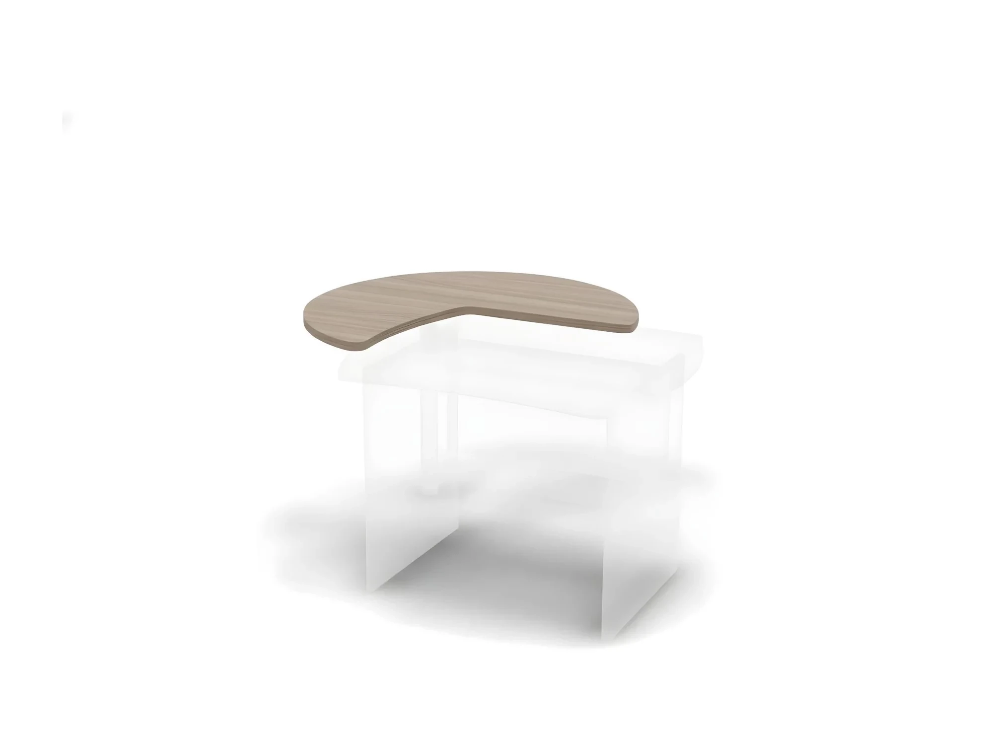 BRL RB024-109х107L Приставной элемент для стола 85 см (без опоры) ЛЕВЫЙ 1090х1070х28 Дрифтвуд