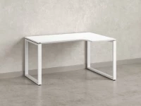 Стол угловой, О-опора, правый 1600x900/1200x750, RM054-16x9-12 Белый/Белый