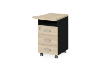 BRL RB086-57х60R Тумба приставная правая 570х600х740 Акация/Черный