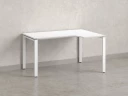 Стол угловой, П-опора, правый 1400x900/1200x750, RM052-14x9-12 Белый/Белый
